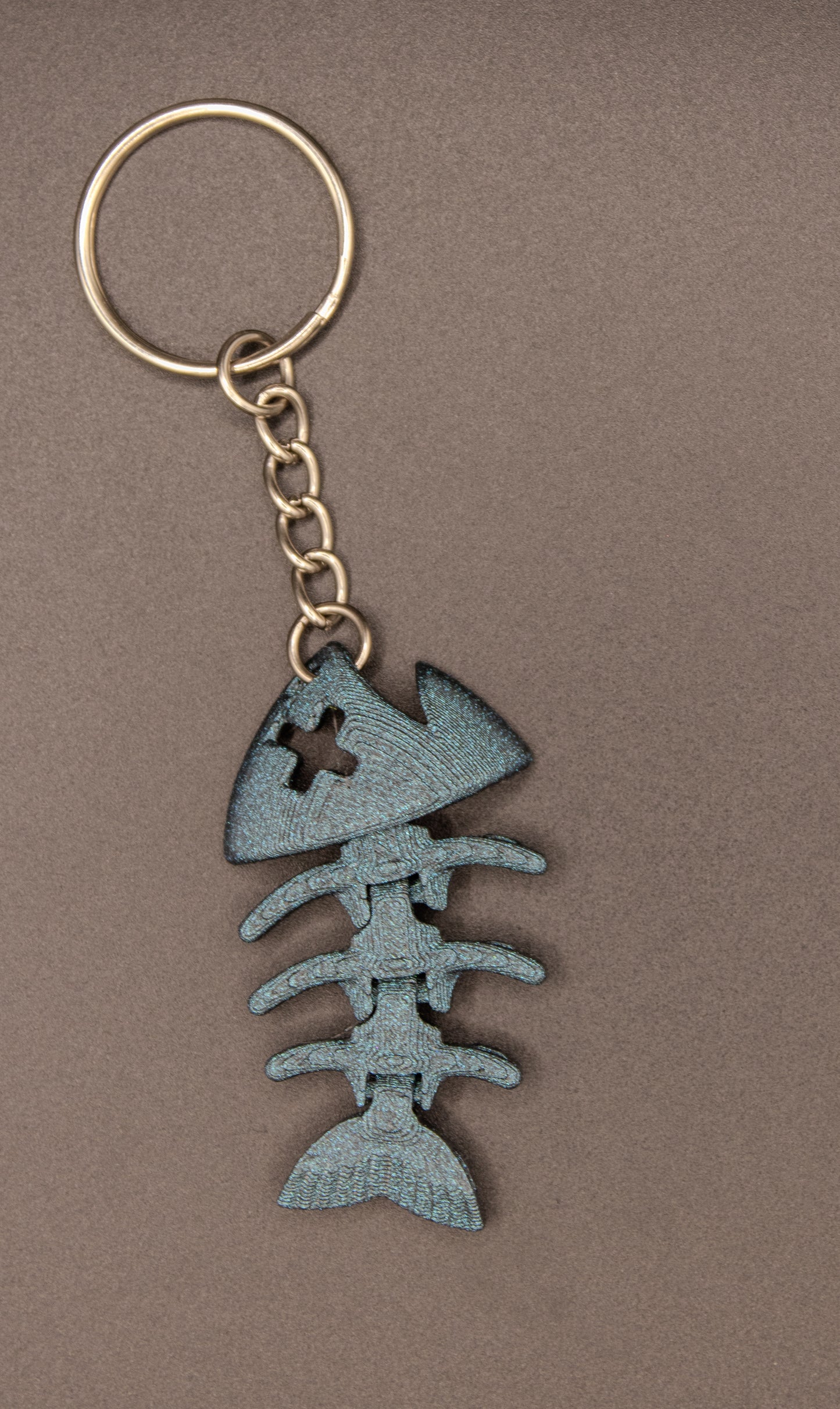 Dead Fishbone Keychain