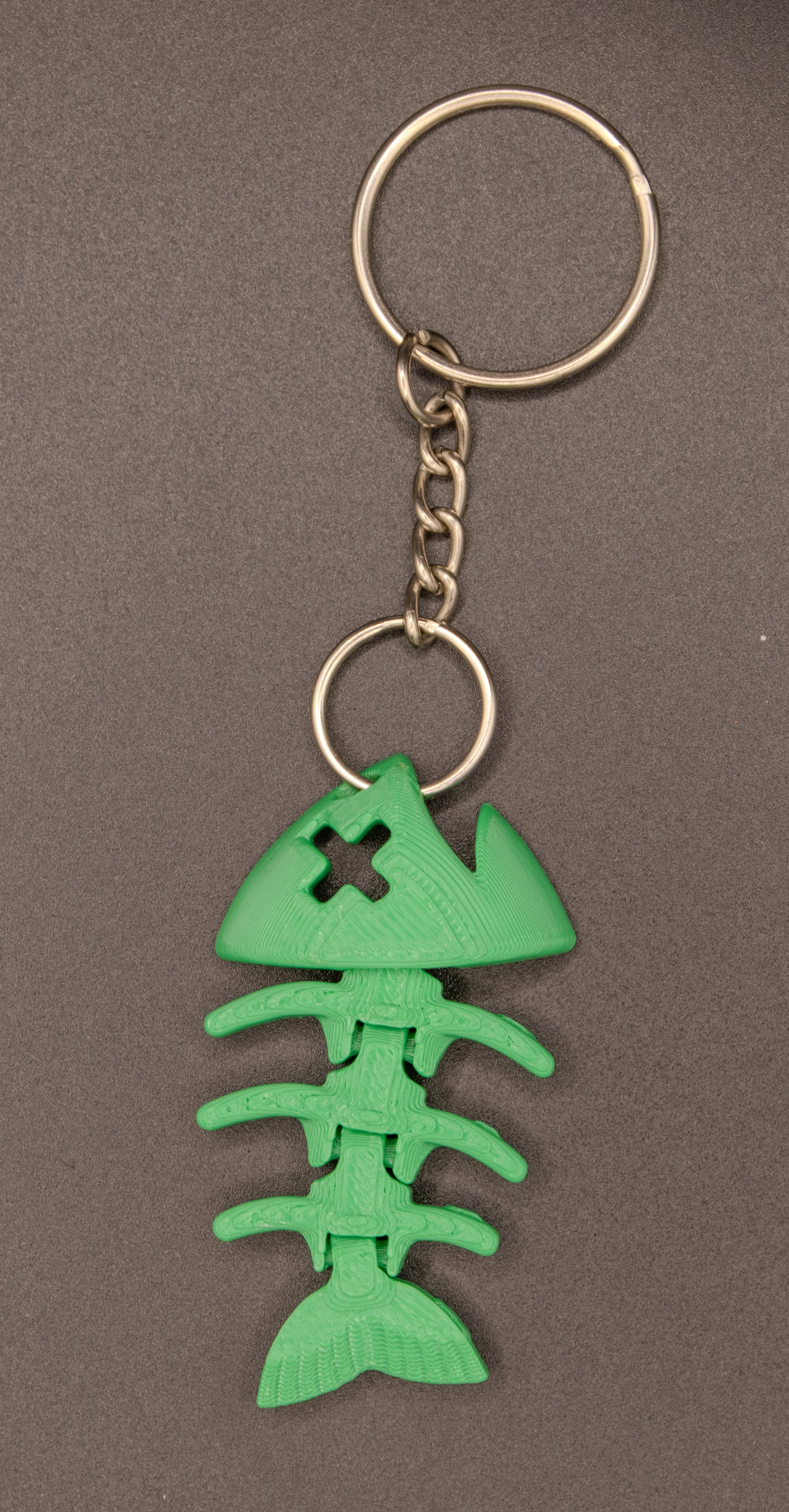 Dead Fishbone Keychain